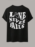 Women'WB shield "love Never Falls" Letter Print Crew Neck T-shirt, Summer TNF Women, Comfort Lady Streetwear Tshirt,...