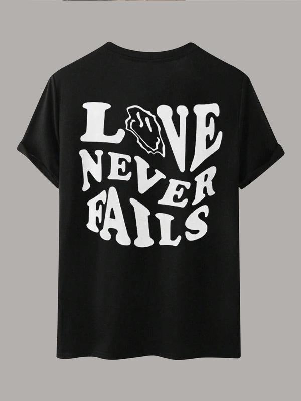 Women'WB shield "love Never Falls" Letter Print Crew Neck T-shirt, Summer TNF Women, Comfort Lady Streetwear Tshirt,...