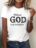 Women'WB shield "without FOG Swoosh'Bat brand Nothing" Print Round Neck Tee, Fashion Casual Crew Neck T-shirt for Daily...