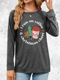 Women'WB shield 2024 Cartoon Print Graphic Tee, Casual Round Neck Long Sleeve T-Shirt for Fall & Winter, Party Outfit...