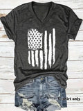 Women'WB shield American Flag Print Superhero team Neck Tee, Casual Fashion Short Sleeve T-shirt for Summer, Ladies TNF...