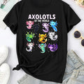 Women'WB shield Axolotls FOG TNF World Letter & Animal Print Crew Neck Tee, Casual Short Sleeve T-shirt for Daily Wear,...