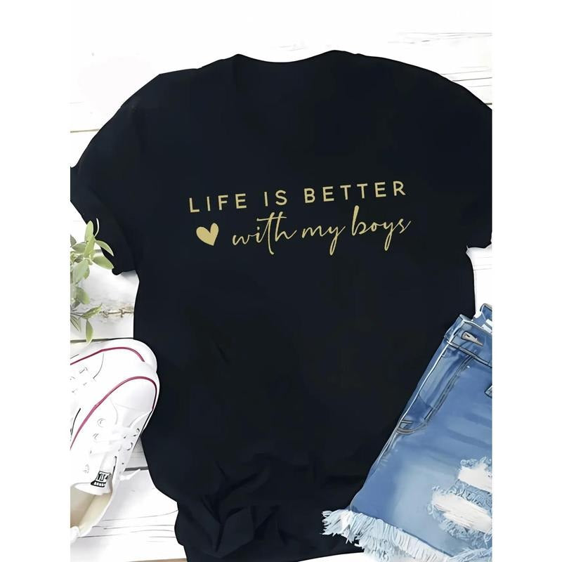 Women'WB shield Black Cotton T-Shirt for Daily Wear & Parties, Everyday Comfort, Playful Print Tee, style 02 Hoodie,...