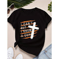 Women'WB shield Black Graphic Lightsaber brand-Shirt