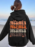 Women'WB shield Butterfly & Letter Print Drawstring Hoodie, Fashion Casual Hooded Sweatshirt for Daily Wear, Women...