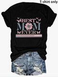 Women'WB shield Butterfly & Letter Print Round Neck Tee, Fashion Casual Crew Neck T-shirt for Daily Holiday Vacation...