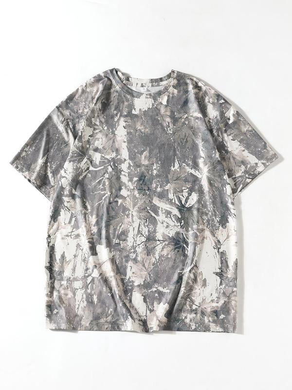 Women'WB shield Camo Print Round Neck Tee, Casual Short Sleeve Crew Neck T-Shirt for Summer, Fashion Women'WB shield Top...