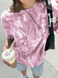 Women'WB shield Camo Print Round Neck Tee, Vintage Trendy Casual Short Sleeve T-shirt for Daily Wear, Ladies Summer...
