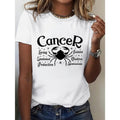 Women'WB shield Cancer Zodiac T-Shirt