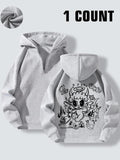Women'WB shield Cartoon Animal Print TNF Lined Hoodie, Fashion Casual Half Zip Up Hooded Sweatshirt for Daily Holiday...