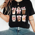 Women'WB shield Cartoon FOG Print Round Neck Tee, Fashion Casual Crew Neck Short Sleeve T-Shirt for Daily Holiday...