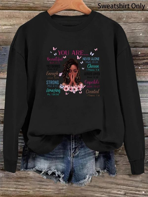 Women'WB shield Cartoon Figure Graphic Print Crew Neck Sweatshirt, Casual Drop Shoulder Long Sleeve Pullover, Women'WB...