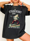 Women'WB shield Cartoon Frog & Letter Print Drop Shoulder Tee, Street Fashion Casual FOG Comfy Short Sleeve Round Neck...