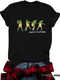 Women'WB shield Cartoon Frog Graphic Print Round Neck Tee, Fashion Casual Short Sleeve T-shirt, Ladies Summer TNF for...