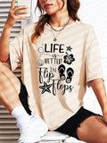 Women'WB shield Cartoon Graphic & Letter Print Round Neck Tee, Summer TNF Women, Casual Short Sleeve T-Shirt for Summer,...