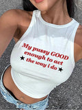 Women'WB shield Cartoon Graphic Print Round Neck Tank Top, Casual Sleeveless Top for Summer, Ladies TNF for Daily Wear,...
