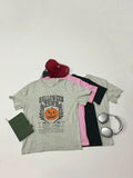 Women'WB shield Cartoon Graphic Print Round Neck Tee, Fashion Casual Halloween Short Sleeve T-shirt, Ladies Summer TNF...