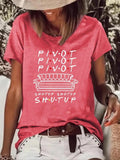 Women'WB shield Cartoon Graphic Print Round Neck Tee, Fashion Casual Short Sleeve T-shirt, Ladies Summer TNF for Daily...