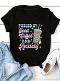 Women'WB shield Cartoon Graphic Print Round Neck Tee, Fashion Casual Short Sleeve T-shirt, Ladies Summer TNF for Daily...