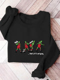 Women'WB shield Cartoon Graphic Print Sweatshirt, Fashion Casual Crew Neck Top for Daily Holiday Outdoor Wear, Women...