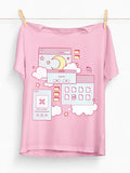 Women'WB shield Cartoon Graphic Round Neck Tee, Fashion Casual Short Sleeve T-Shirt for Daily Wear, Ladies TNF for Spiky...