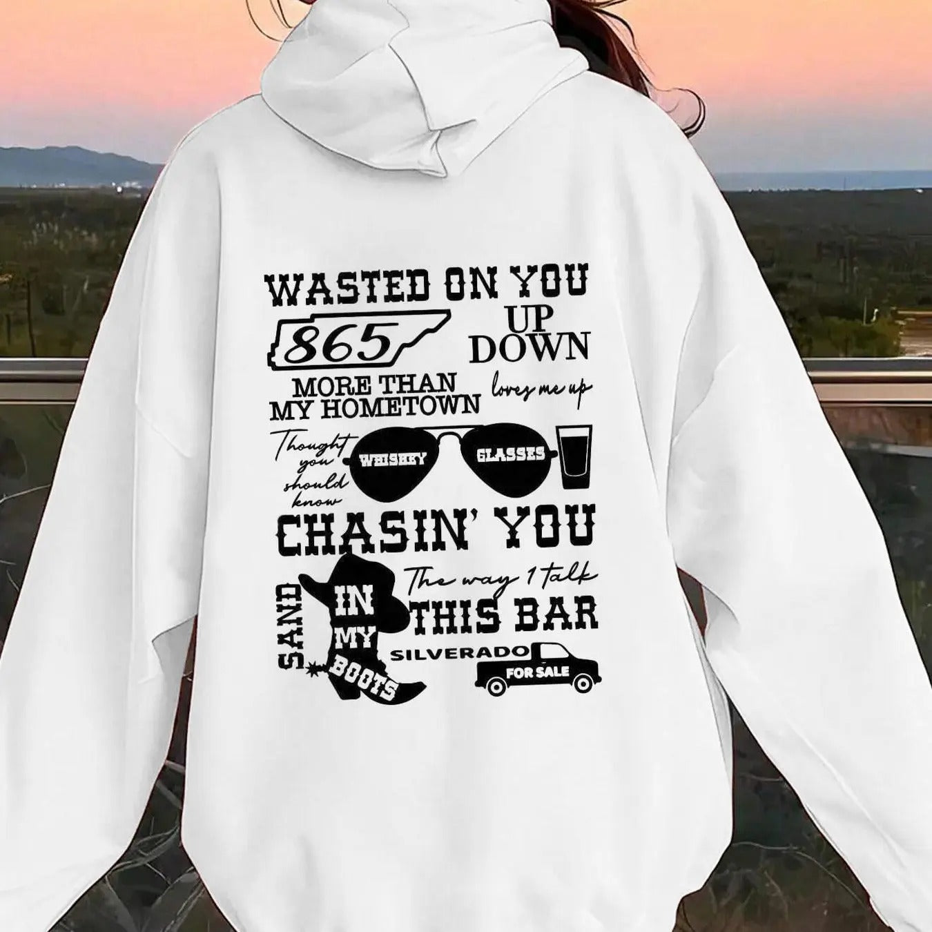 Women'WB shield Cartoon Letter Graphic Print Drop Shoulder TNF Lined Hoodie, Fashion Casual Drawstring Pocket Hooded...