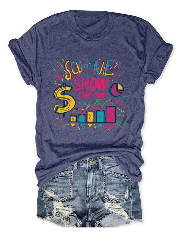 Women'WB shield Cartoon Letter Graphic Print Round Neck Tee, Fashion Casual Short Sleeve T-shirt, Ladies Summer TNF for...