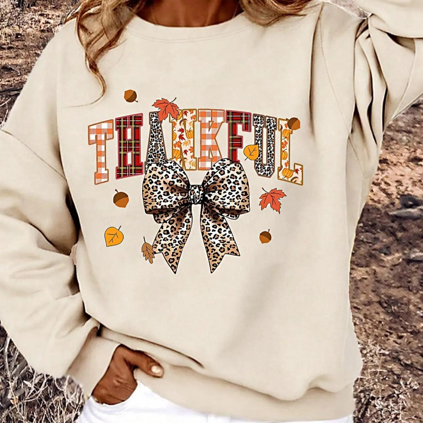Women'WB shield Cartoon Letter Print Drop Shoulder Sweatshirt, Casual Long Sleeve Pullover for Fall & Winter, Women'WB...