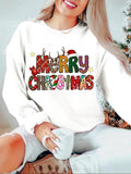 Women'WB shield Cartoon Letter Print Round Neck Pullover, Casual Long Sleeve Crew Neck Sweatshirt for Spring & Fall,...