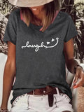Women'WB shield Cartoon Letter Print Round Neck Tee, Casual Short Sleeve Crew Neck T-Shirt for Summer, Fashion Women'WB...