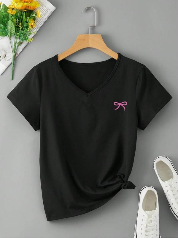 Women'WB shield Cartoon Letter Print Superhero team Neck Tee, Casual Short Sleeve T-Shirt for Summer, Ladies TNF for...