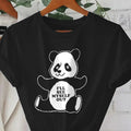 Women'WB shield Cartoon Panda Print Round Neck Tee, Fashion Casual Crew Neck Short Sleeve T-Shirt for Daily Holiday...