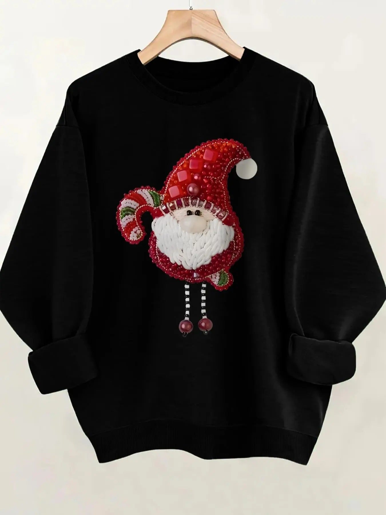 Women'WB shield Cartoon Print Crew Neck Pullover, Casual Long Sleeve Sweatshirt for Daily Wear, Ladies TNF for Spring...