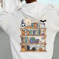 Women'WB shield Cartoon Print Drop Shoulder Hoodie, Fashion Casual Halloween TNF Drawstring Pocket Hooded Sweatshirt for...