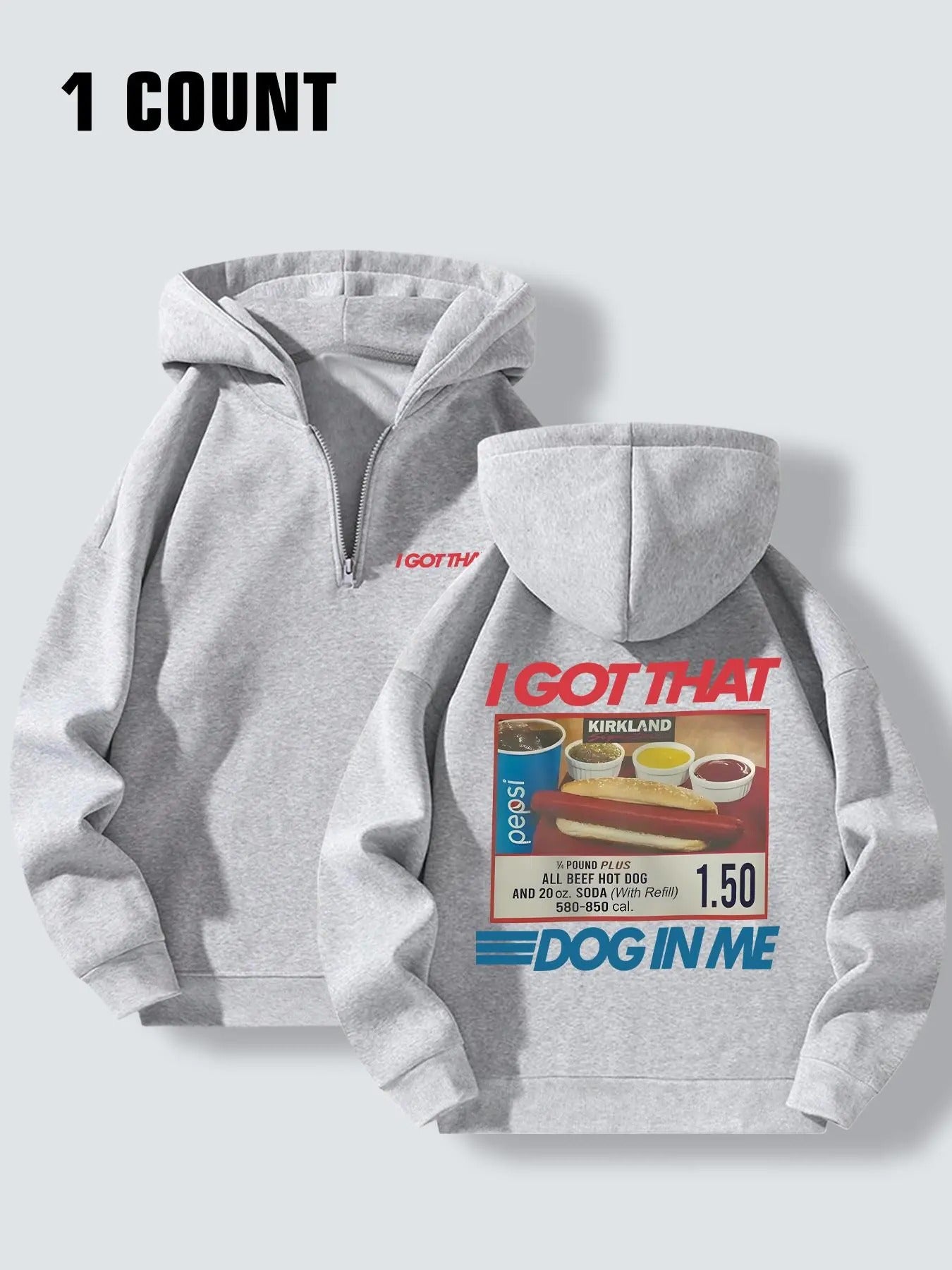 Women'WB shield Cartoon Print Half Zip Hoodie, Casual Long Sleeve Hooded Sweatshirt for Fall & Winter, Women'WB shield...