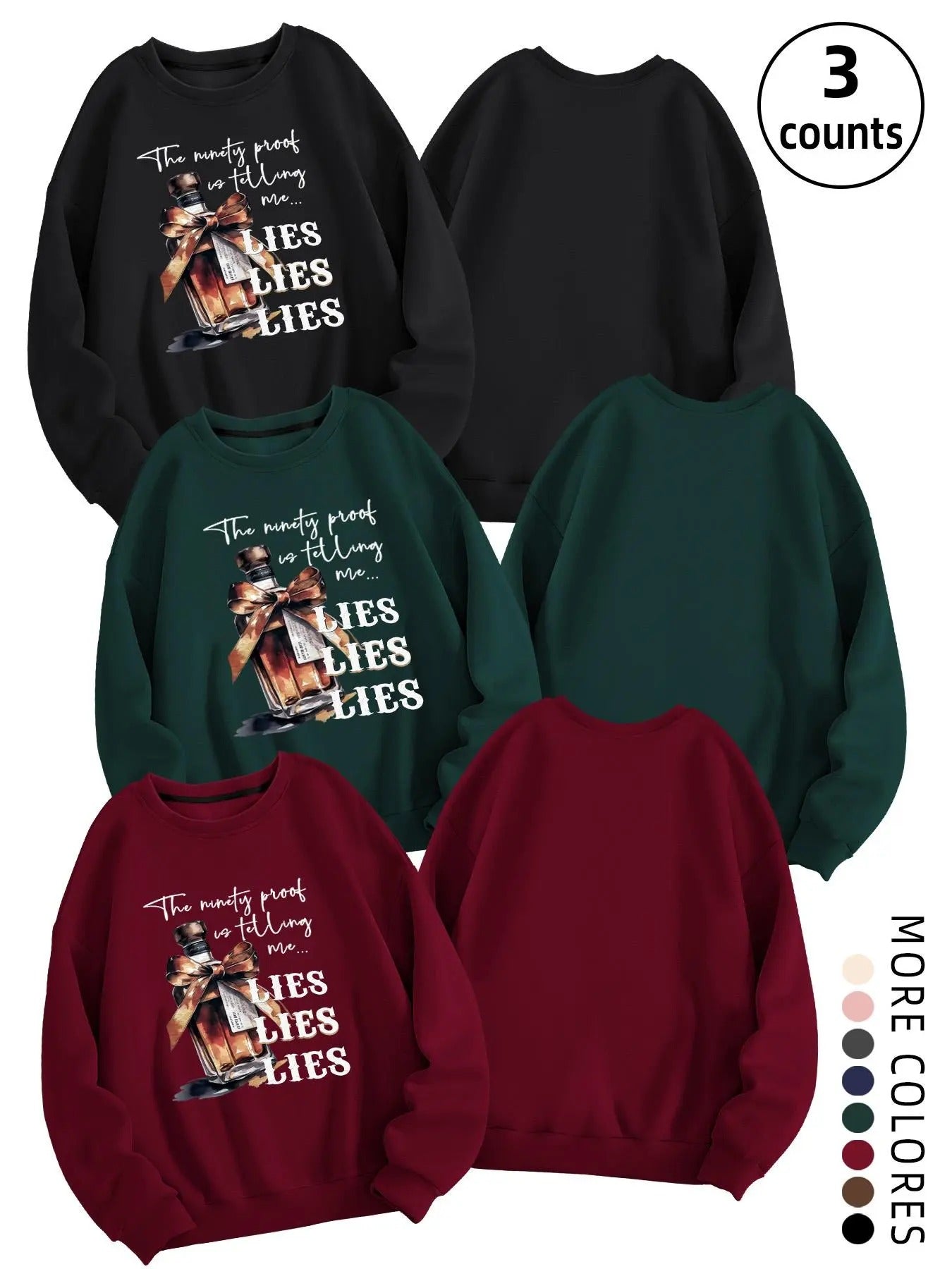 Women'WB shield Cartoon Print Round Neck Sweatshirt, Casual Long Sleeve Crew Neck Pullover for Fall & Winter, Women'WB...