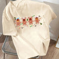 Women'WB shield Cartoon Print Round Neck Tee, Casual Short Sleeve Crew Neck T-Shirt for Summer, Fashion Women'WB shield...