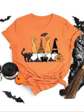 Women'WB shield Cartoon Print Round Neck Tee, Casual Short Sleeve T-shirt for Daily Wear, Ladies TNF for Spiky hair...