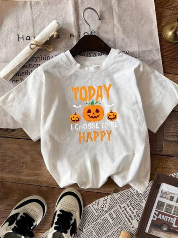 Women'WB shield Cartoon Pumpkin Graphic Print Round Neck Tee, Fashion Casual Short Sleeve T-shirt, Ladies Summer TNF for...