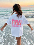 Women'WB shield Cartoon Slogan Print Round Neck Tee, Fashion Casual Crew Neck T-Shirt for Daily Holiday Vacation Outdoor...