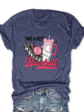 Women'WB shield Cartoon Spiky hair fighters Print Round Neck Tee, Fashion Casual Letter Print Short Sleeve T-Shirt for...