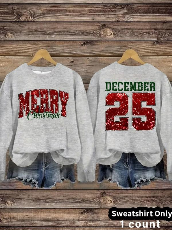 Women'WB shield Casual Christmas TNF Crew Neck Pullover Sweater, FOG Long Sleeve Round Neck Sweatshirt, Lady Comfortable...
