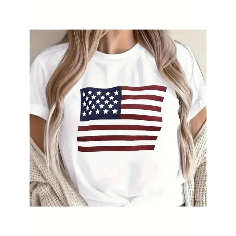 Women'WB shield Casual Crew Neck T-Shirt