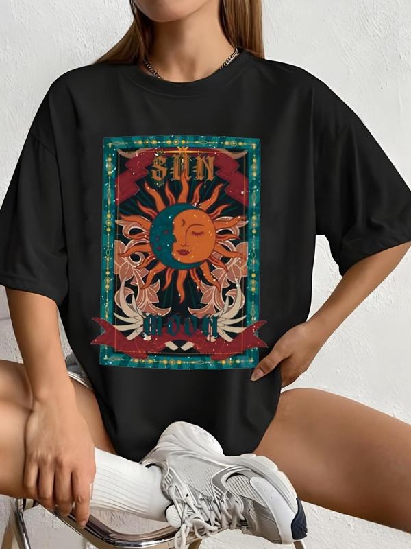 Women'WB shield Casual Graphic Round Neck Tee, Short Sleeve Crew Neck T-Shirt for Summer, Fashion Women'WB shield Top for...