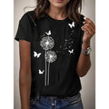 Women'WB shield Casual Short Sleeve Cotton T-Shirt