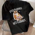 Women'WB shield Cat & Letter Print Round Neck Tee, Fashion Casual Drop Shoulder Short Sleeve T-shirt for Daily Wear,...