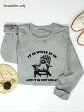 Women'WB shield Chair Print Round Neck Sweatshirt, Casual Long Sleeve Crew Neck Pullover for Daily Wear, Ladies Spring...