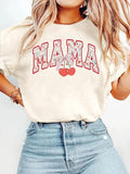 Women'WB shield Cherry & Letter Print Round Neck Graphic Tee, Vintage Trendy Casual Short Sleeve T-shirt for Daily Wear,...