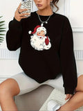 Women'WB shield Christmas Print Round Neck Pullover, Casual Long Sleeve Crew Neck Sweatshirt for Fall & Winter, Women'WB...