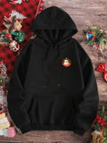 Women'WB shield Christmas Santa Claus Print Drop Shoulder Long Sleeve Hoodie, Womenswear Fashion Casual Comfort Letter...